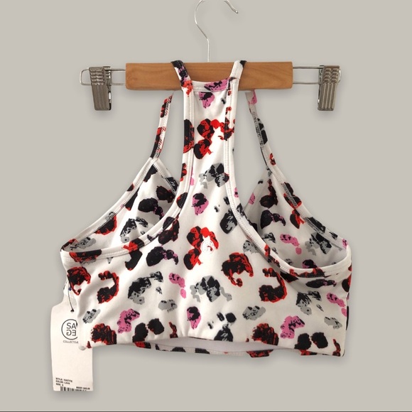 🏃🏽♀️Ivory Racerback Activewear Set Multicolor Animal Print SAGE COLLECTIVE - Picture 6 of 16